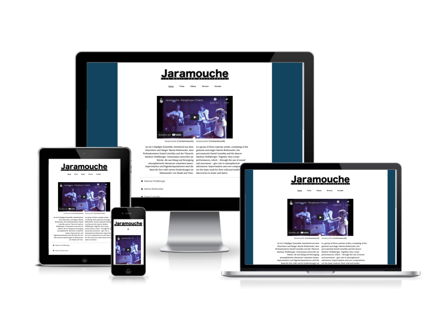 Webdesign und Webprogrammierung für Jaramouche